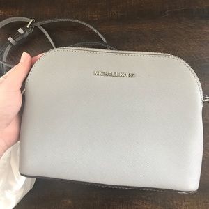 Michael Kors Dove Gray Dome Crossbody